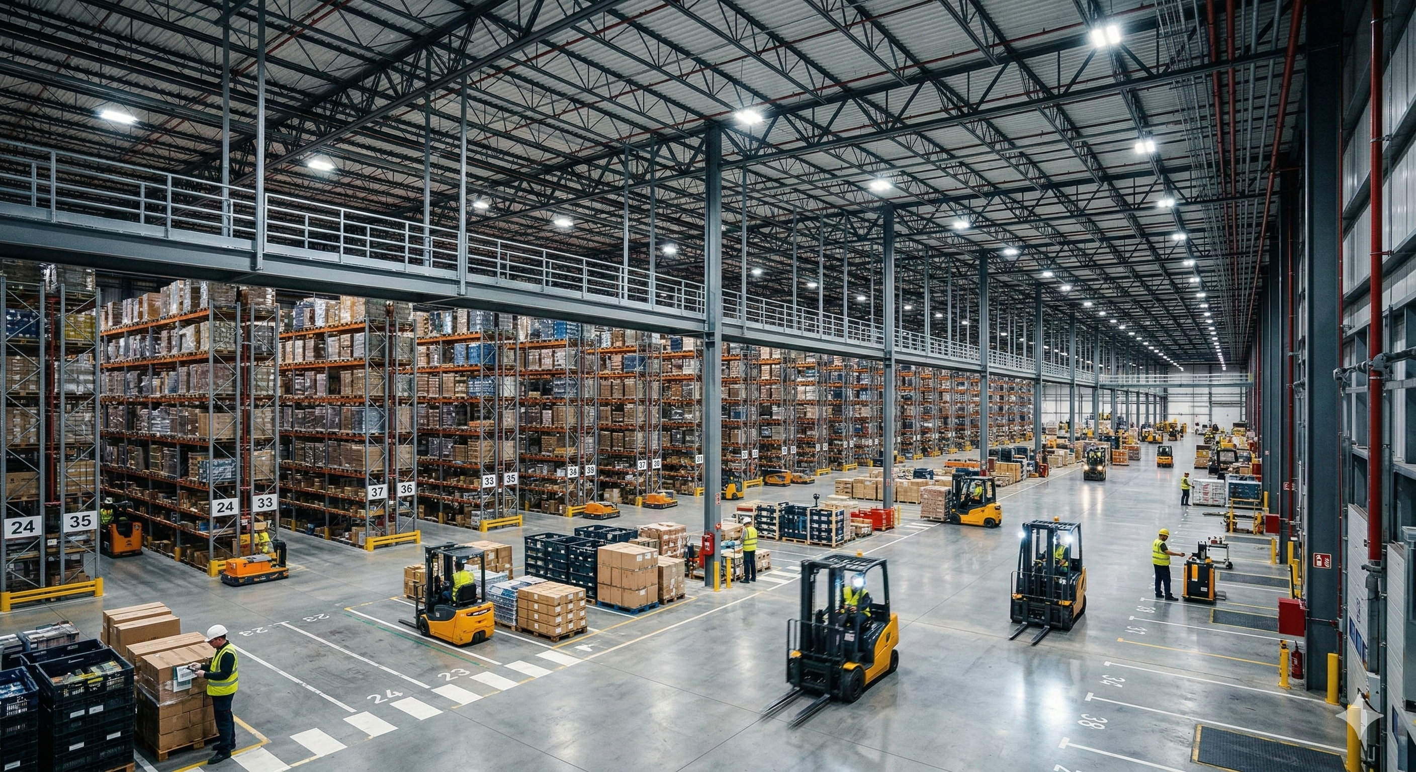 великий промисловий склад або логістичний центр