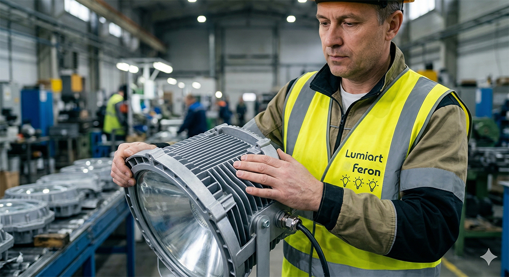 інженер та освітлення